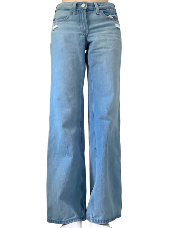 Hollister Denim - HOLLISTER Low Rise Baggy Wide Leg Jeans Blue Size 23 GUC
